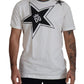 Elegant Star-Printed Crew Neck Tee