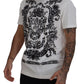 Elegant White Baroque Cotton Tee