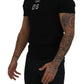 Elegant Short Sleeve Crown Emblem Tee