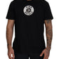 Elegant Black Cotton T-Shirt with Signature Logo