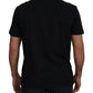 Elegant Black Cotton T-Shirt with Signature Logo