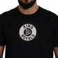 Elegant Black Cotton T-Shirt with Signature Logo