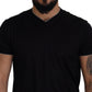Elegant Silk V-Neck Tee for Men