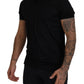 Elegant Silk V-Neck Tee for Men