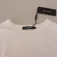 Elegant Short Sleeve Silk Crewneck Tee