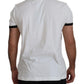 White Cotton Logo Tee with Italian Flair