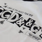 White Cotton Logo Tee with Italian Flair