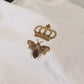 Regal Bee Embroidered Cotton Tee