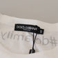 Elegant White Cotton Crew Neck Tee