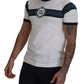 Chic White Cotton Logo Tee