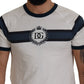 Chic White Cotton Logo Tee
