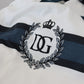 Chic White Cotton Logo Tee