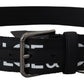 Elegant Monochrome Belt with DG Logo