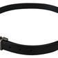 Elegant Leather Belt with Metal Buckle