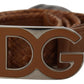Elegant Leather Belt with Signature Buckle