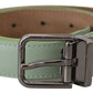 Elegant Mint Green Leather Belt