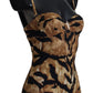 Elegant Leopard Print One-Piece Swimsuit
