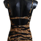 Elegant Leopard Print One-Piece Swimsuit