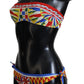 Chic Multicolor Two-Piece Bikini Swimwear