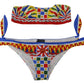 Chic Multicolor Two-Piece Bikini Swimwear
