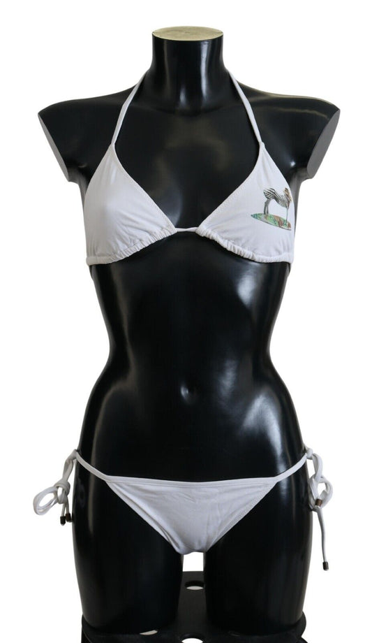 Elegant White Two-Piece Swimwear Bikini