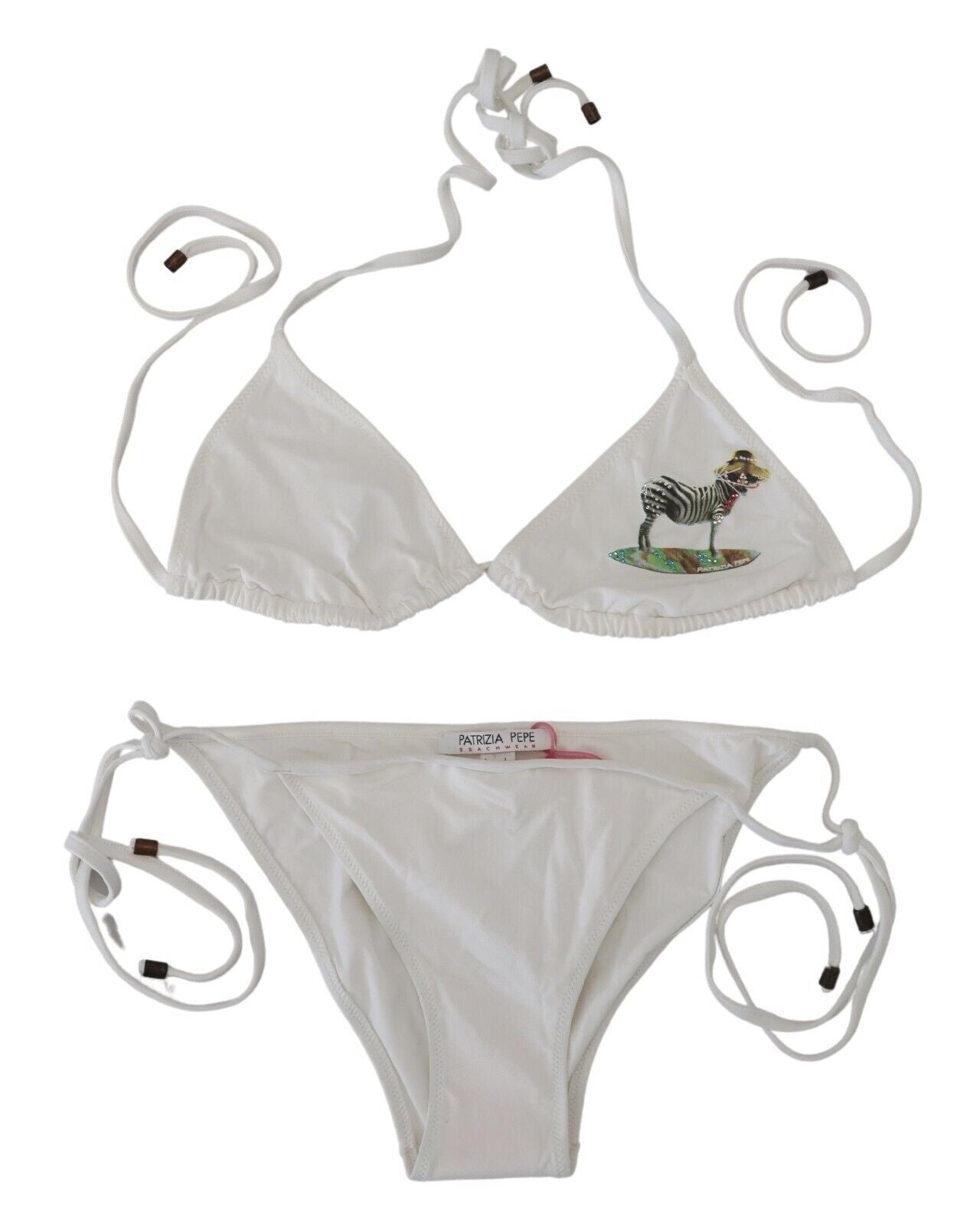 Elegant White Two-Piece Swimwear Bikini