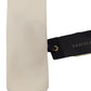 Off White Silk Men Necktie Adjustable Accessory Tie