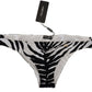 Zebra Print Bikini Bottom Elegance