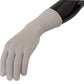 Elegant Light Gray Cashmere Gloves