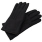 Elegant Black Leather Winter Gloves