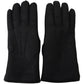 Elegant Black Leather Winter Gloves