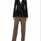Elegant Sequined Black Tailored Jacket