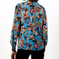 Elegant Floral Viscose Women's Shirt