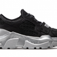 Elegant Leather Sneakers with Unique Net Design