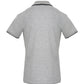 Melange Grey Polo with Front Logo