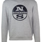 Melange Grey Crewneck Logo Sweatshirt