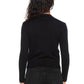 Elegant Black Wool-Blend Pullover with Fantasy Design