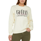Chic Contrasting Logo Crewneck Sweater