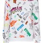 Chic Multicolor Print Cotton Crewneck Sweater