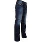 Elegant Straight Dark Blue Denim Jeans