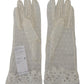 Chic White Wrist Length Gloves