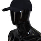 Elegant Dark Blue Cotton Baseball Hat