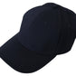 Elegant Dark Blue Cotton Baseball Hat