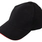 Sleek Black Cotton Baseball Hat