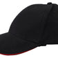 Sleek Black Cotton Baseball Hat