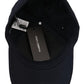 Chic Dark Blue Cotton Blend Baseball Hat