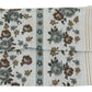 White Floral Cotton Pleated Elastic Ear Strap Face Mask