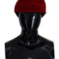 Elegant Red Cabbie Hat