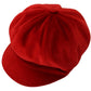 Elegant Red Cabbie Hat