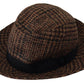 Elegant Brown Fedora Hat - Winter Chic Accessory
